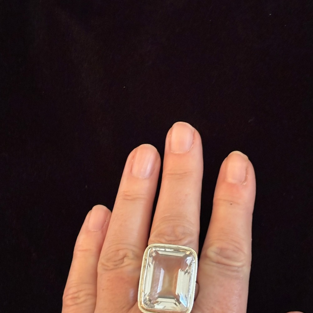 Elegant Silver Statement Ring - image 1